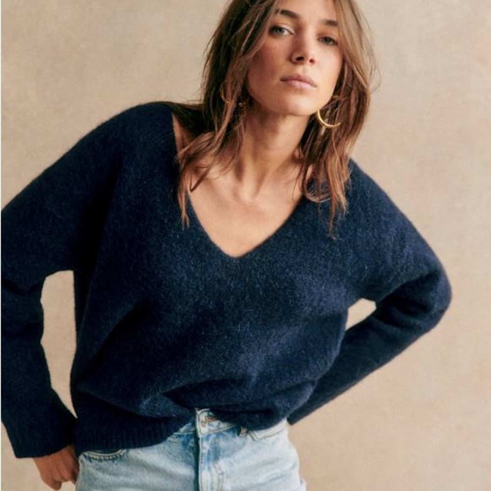 Sezane Densia Jumper Navy